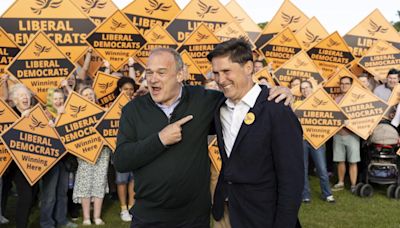 Lib Dem leader Ed Davey slightly more sedate appearance at football club