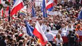 Poland’s opposition brings hundreds of thousands onto streets to protest against nationalist government