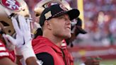 49ers star Christian McCaffrey limited in practice with calf injury, still questionable for game vs. Vikings