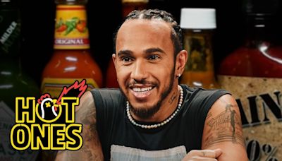 Lewis Hamilton talks racing movies, fashion and more on ‘Hot Ones’ show