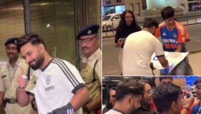 'Bhai Jeet Ke Aana': Rishabh Pant's Heartwarming Gesture to Paparazzi, Fans at Airport as Team India Leaves for T20 WC - WATCH...