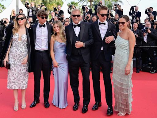 Kevin Costner Says His 5 Kids Needed a 'Tour Director' in Cannes When They Came to Support His Film