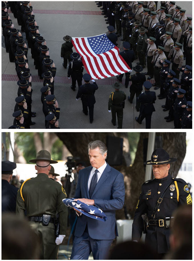 Governor Gavin Newsom Honors Fallen California Peace Officers at Memorial Ceremony – Says, “These Officers Served With...
