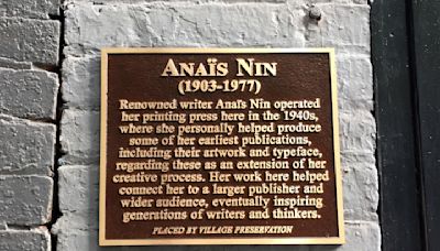 New York City plaques honoring author Anaïs Nin and rock venue Fillmore East stolen for scrap metal