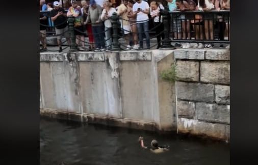 Woman jumps into Providence River to rescue a ferret during WaterFire - The Boston Globe