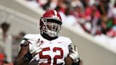 Where does Alabama’s offensive line rank in college football according to PFF?