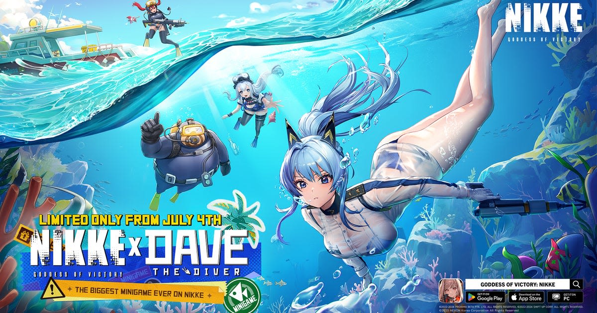 How Goddess of Victory: Nikke and Dave The Diver came together for one of gaming's most surprising crossovers