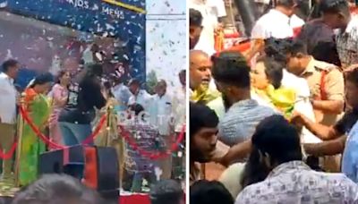 ...Leader Jhansi Reddy Severely Injured As Stage Collapses During Mahabubabad Shopping Mall Inauguration, Rushed To Hospital