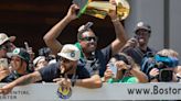 Video: Celtics' Icon Paul Pierce Shades Lakers' IST Championship Banner During Parade