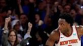 New York's OG Anunoby has been ruled out of game three of the Knicks' NBA Eastern Conference semi-final series against the Indiana Pacers with a hamstring injury