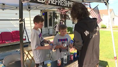 Boys fundraise for fallen Officer Derbin’s family with lemonade stand