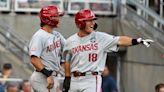 Arkansas baseball avoids elimination, dominates Auburn at College World Series