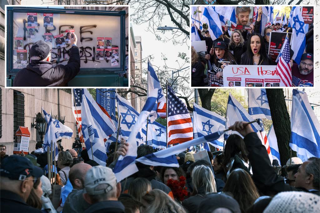 Israel supporters rally at Columbia after Ivy League prez drops deadline for tent protesters to leave