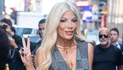 Tori Spelling leads new Dancing With The Stars cast out in NYC