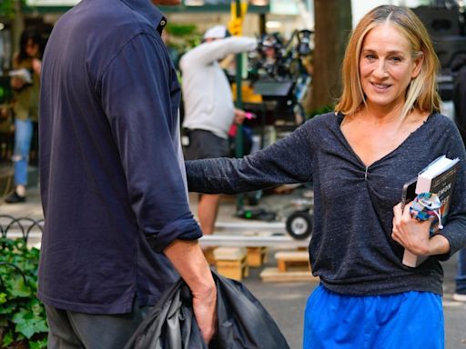 Sarah Jessica Parker's Blue Palazzo Pant Look Is Just $27