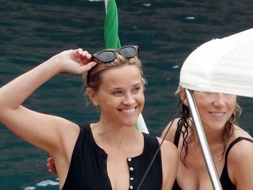 The Chic Button-Down Swimsuit Reese Witherspoon Wore in Italy Is Available in Nine (9!!!) Colors