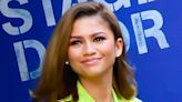 Zendaya stuns in a low-cut neon green dress as she promotes Challengers on GMA