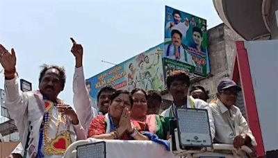 Krishna and Mahesh fans rally in support of YCP MLA Vasupalli Ganesh Kumar