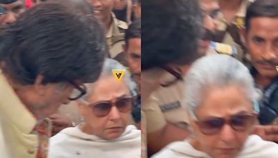 Jaya Bachchan Gives Paparazzi A 'Death Stare' at Crowded Polling Booth; Amitabh Holds Her | Watch - News18