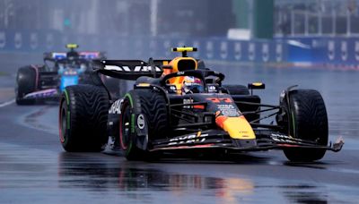 El piloto mexicano Sergio Pérez de Red Bull saldrá desde el pitlane en Silverstone
