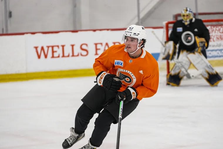 First-round pick Jett Luchanko gets his first taste of Flyers development camp