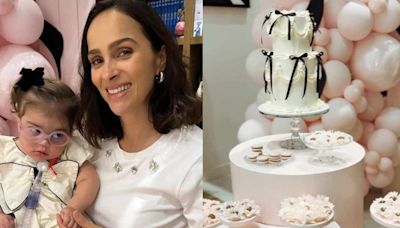 Leticia Cazarré mostra detalhes da festinha de 2 anos da filha