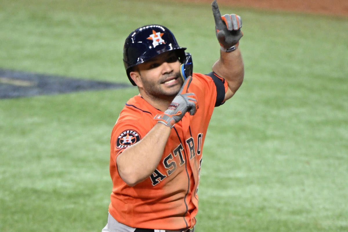 Watch: Houston Astros' Jose Altuve ejected for removing shoe, sock