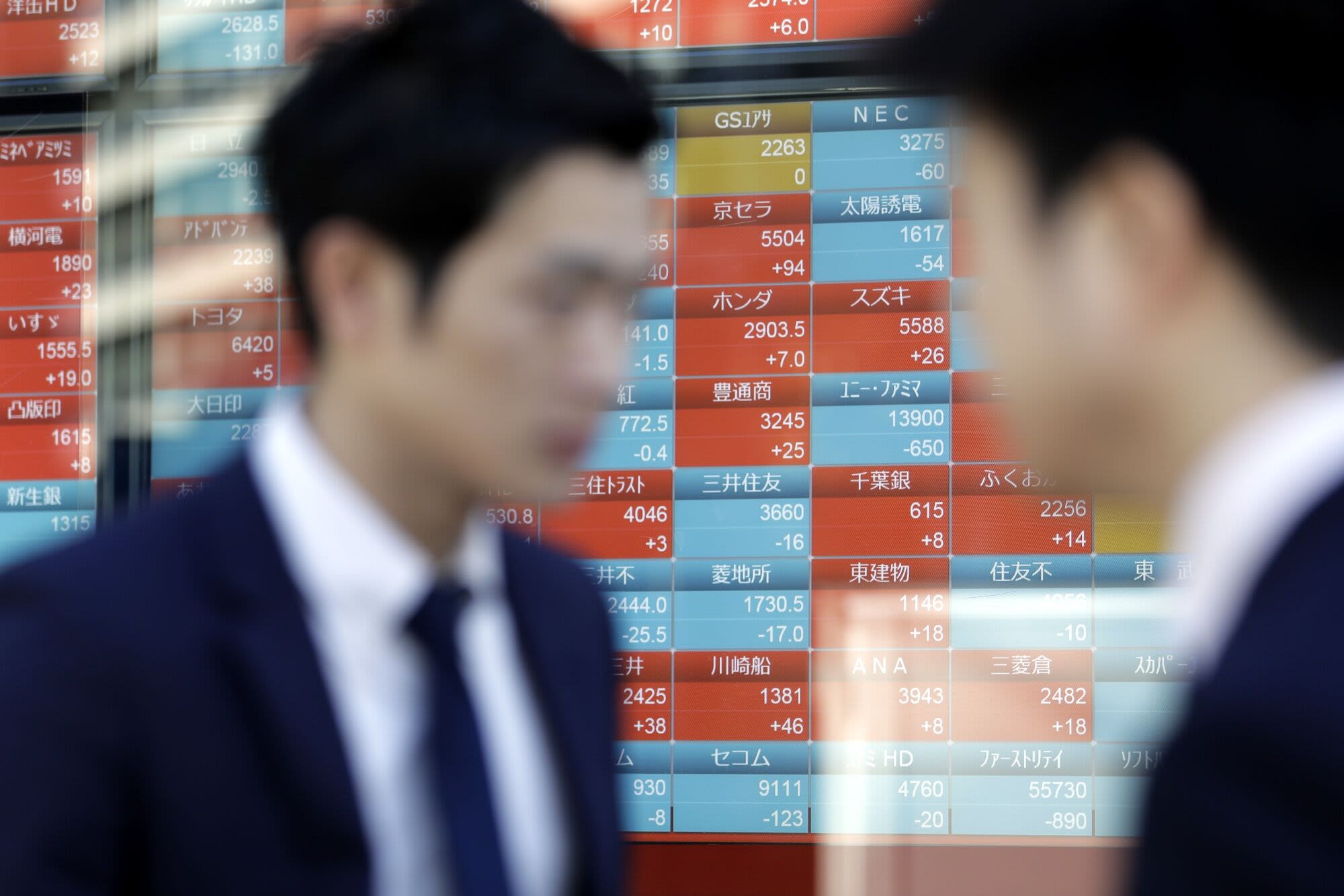 Japan’s Topix, Nikkei Stock Gauges Drop More Than 20% From Peaks