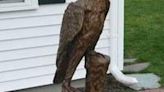 Local residents restore vandalized hand-carved eagle on Danvers Rail Trail
