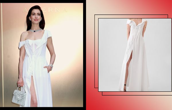 Gap Is Selling the Viral White Shirtdress Anne Hathaway Just Wore on the Red Carpet