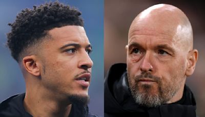 Jadon Sancho told Erik ten Hag that Man Utd 'bought the wrong player' in row over role