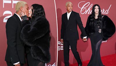 Cher and boyfriend Alexander ‘AE’ Edwards pack on PDA during amfAR Gala date night