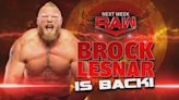 Brock Lesnar To Appear On 5/1 WWE RAW