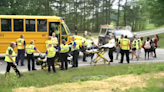 Driver cited after car crashes into school bus in Johnston County; 4 children sustain minor injuries