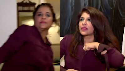 ...Sardesai Shares Video Of BJP Spokesperson Shazia Ilmi Mishandling Mic, Abusing Video Journalist After Live TV Debate