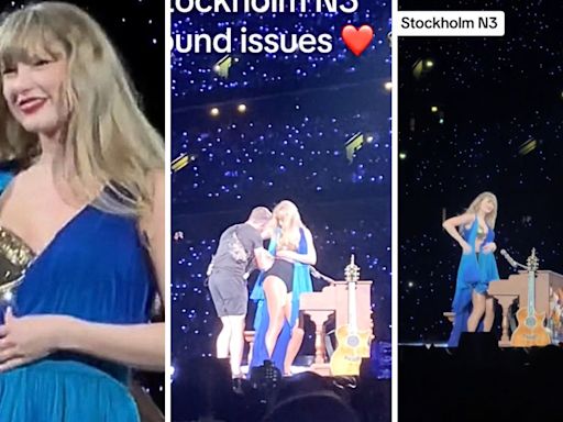 Vestido de Taylor Swift abre no palco durante passagem da ‘The Eras Tour’ pela Suécia - OFuxico