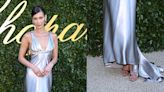 Bella Hadid Shines in Silver Gown and Metallic Sandals at Chopard’s ‘Once Upon Time’ in Cannes