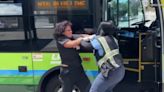 Bus driver punched in confrontation caught on video in South LA area