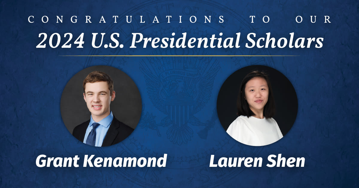 Two W.Va. Students Named U.S. Presidential Scholars - West Virginia Public Broadcasting