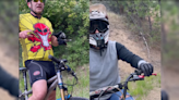 "Get Off The Mountain"- Mountain Biker Confronts Dirt Bikers