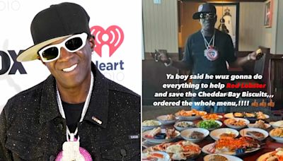 Flavor Flav Ordered the Full Red Lobster Menu in an Attempt to 'Save the Cheddar Bay Biscuits' Following Bankruptcy