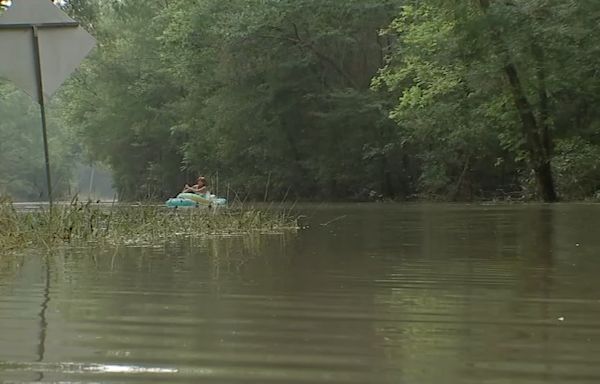 Neighborhoods in Liberty County feel left in the dark, with little to nothing after the flood