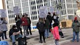 Protesters gather in downtown Indianapolis to call for defunding police