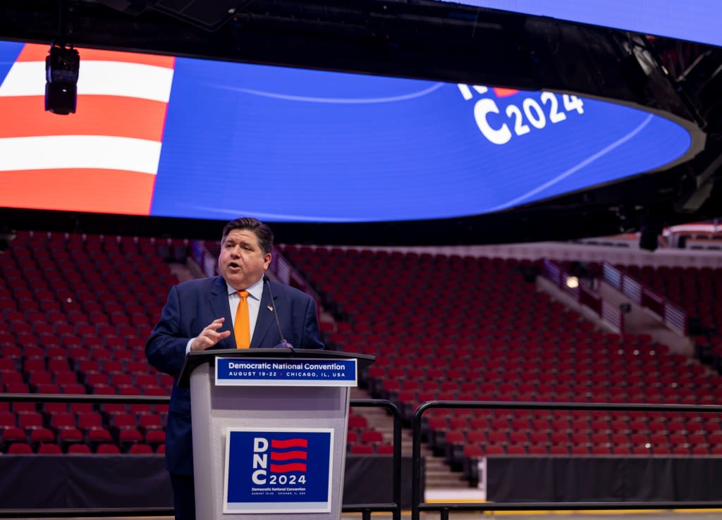 In possible DNC preview, Illinois Gov. J.B. Pritzker mocks ex-President Donald Trump