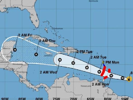 Hurricane Beryl maps show path and landfall forecast