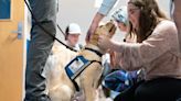 Therapy dog Sugar and puppy Mordy are making Washburn Rural 'just a little sweeter'