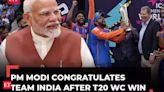 PM Modi congratulates Indian cricket team for winning T20 World Cup 2024, says 'we are proud…'