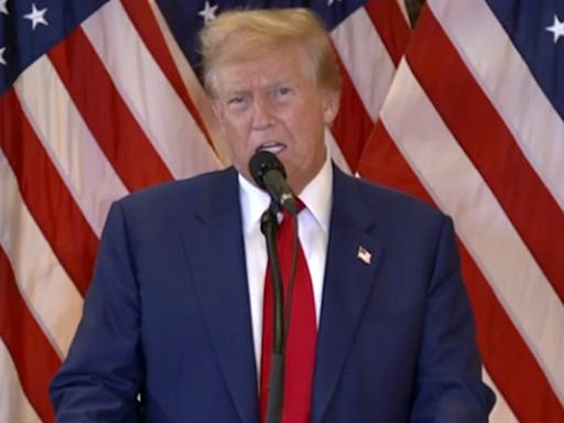 Trump speech live: Trump claims witnesses were ‘literally crucified’ as he blasts judge and guilty verdict