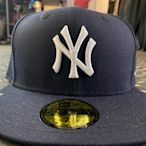 ☆黑人王☆ SHOP NEW ERA MLB 專賣店 洋基 NY 深藍底白字 東岸 基本款 球員帽 5950