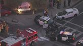 3 injured in Encino crash involving LAPD cruiser